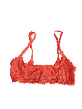 SKIMS Stretch Neon Orange Lace Skimpy Scoop Bralette